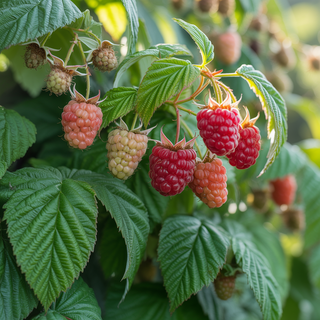 Raspberry leaf plant